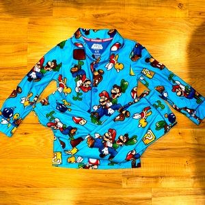 Super Mario - Boys 2 piece Flannel PJ Set - XS 4/5